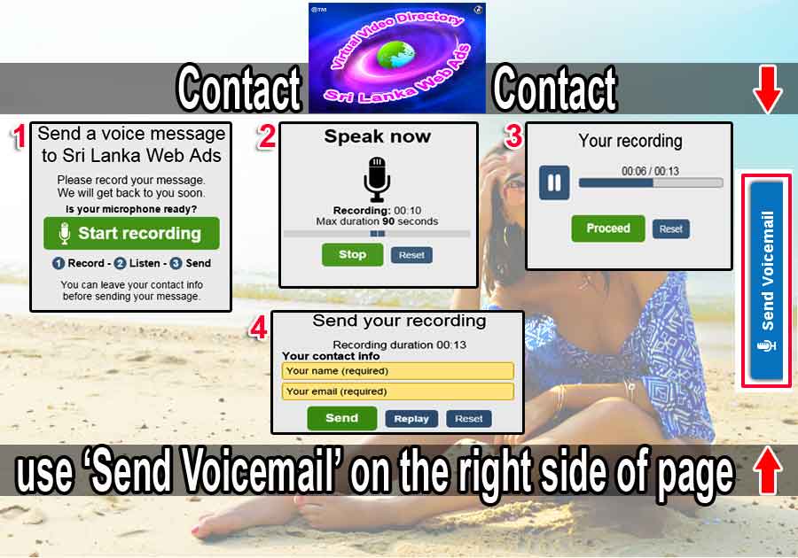 sri lanka web ads contact contacting us voice message messaging data portal